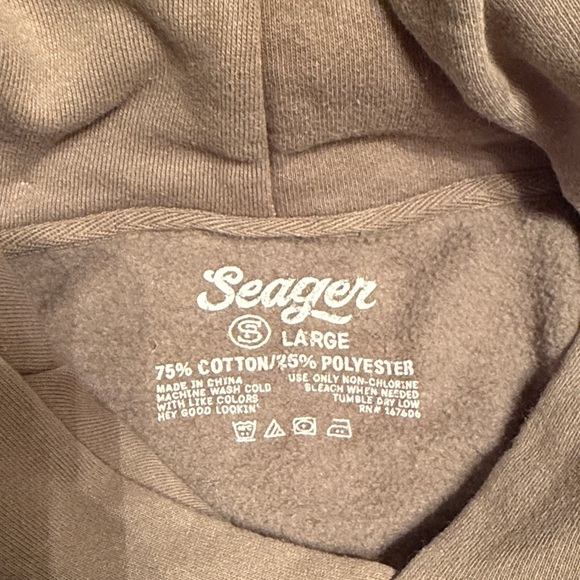 Seager Men's Bradley Heavy-Weight Hoodie - Picture 5 of 5